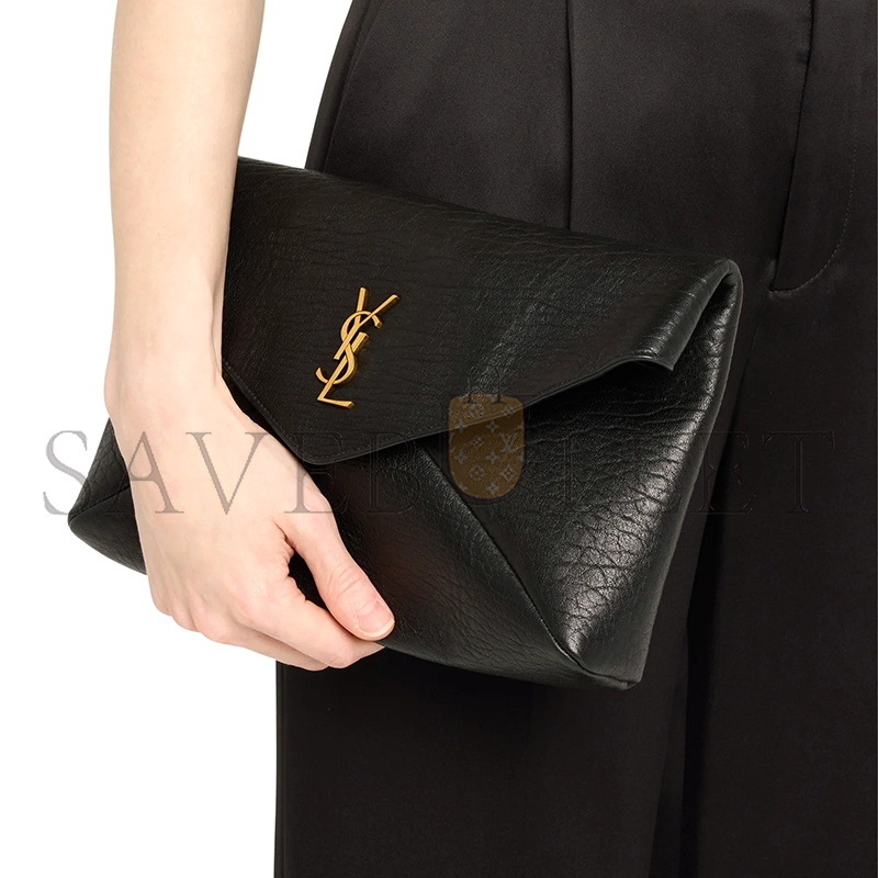 Y*L large envelope pouch clutch bag in leather 401243653778 (29.5*18*4.5cm)